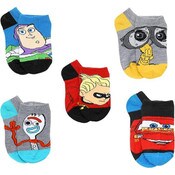 Wholesale - 5pk PIXAR BOYS CLUB NS SOCKS SIZE 6-8, UPC: 193159211615